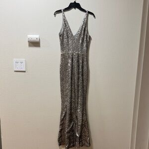 Dress the Population Harper Platinum Sequin Harper
